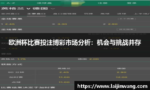 欧洲杯比赛投注博彩市场分析：机会与挑战并存
